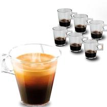 Jogo 6 Xícaras de Café Ideal Nespresso Vidro 80ml