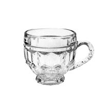Jogo 6 Xícaras de Café Vidro Transparente Chá 180ml Cozinha Bebidas Quentes Presente Utensilio Decoração