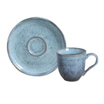 Jogo 6 Xícaras de Chá 170ml Com Pires Stoneware Bio Porto Brasil - Jogo 6 Xícaras de Chá 170ml Com Pires Stoneware Bio Porto Brasil -