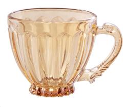 Jogo 6 Xícaras Gold 200ml Para Mesa Posta Café E Chá Jogo 6 Xícaras Gold 200ml Para Mesa Posta Café E Chá