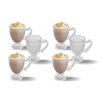 Jogo 6 Xícaras Para Café Chocolate 100ml Em Vidro Cristal Imperial Luxo Mesa Posta Presente Jogo 6 Xícaras Para Café Chocolate 100ml Em Vidro Cristal Imperial Luxo Mesa Posta Presente