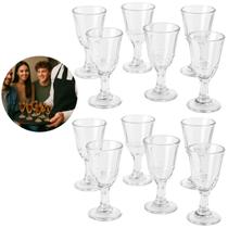 Jogo 60 Mini Copos de Shot Taça Vidro Transparente 8ml