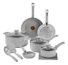 Jogo 6pçs Tefal Refresh Ceramic Cinza Mais 3 Acessórios