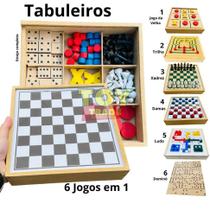 Jogo 6X1 Dama Jogo Velha Ludo Trilha Xadrez Domino Toy Trade - Toy Trade Oficial