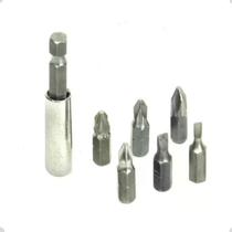 Jogo 7 Bits Com Extensor Para Parafusadeira Eda Jogo 7 Bits Com Extensor Para Parafusadeira Eda