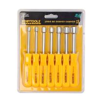 Jogo 7 Chaves Canhão Soquetes 70mm Startools Ferramenta Casa Dia dos Pais Manutenção Reparo Montagem Ajustes Mecânico Elétricista Marceneiro