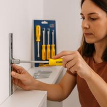 Jogo 7 Chaves Conjunto Manutenção Ajuste Ferramenta Parafusos Prego Aperta Fecho