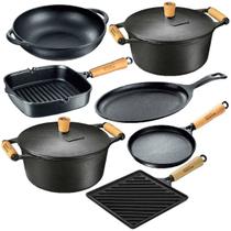 Jogo 7 Pçs 2 Caçarolas 2 Frigideira 2 Chapa - Panela Mineira Jogo 7 Pçs 2 Caçarolas 2 Frigideira 2 Chapa - Panela Mineira