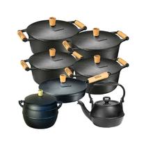 Jogo 7 Pçs Caçarolas 1 Frigideiras, Chaleira Panela Mineira