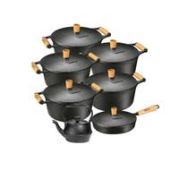 Jogo 7 Peças Caçarolas, Frigideira e Chaleira - Panela Mineira