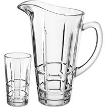 Jogo 7 Peças Jarra/copos Para Refresco Suco água Home&co Vidro 1l/300ml Transparente Jogo 7 Peças Jarra/copos Para Refresco Suco água Home&co Vidro 1l/300ml Transparente