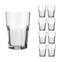 Jogo 8 Copo 200ml Vidro Bristol Suco Drinks Transparente