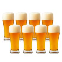 Jogo 8 Copo de Cerveja Chopp de Vidro Tulipa Bar Restaurante 315ml Em Casa Tem