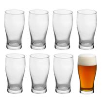 Jogo 8 Copo de Cerveja de Vidro Chopp Bar Bebida Wolff 550ml Jogo 8 Copo de Cerveja de Vidro Chopp Bar Bebida Wolff 550ml