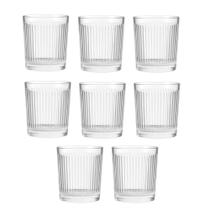 Jogo 8 Copo de Vidro Transparente Down Line 360ml Em Casa Tem Jogo 8 Copo de Vidro Transparente Down Line 360ml Em Casa Tem