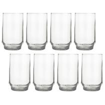 Jogo 8 Copos 300ml Vidro Lights Suco Agua Transparente Nadir Jogo 8 Copos 300ml Vidro Lights Suco Agua Transparente Nadir