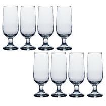 Jogo 8 Copos Taça de Vidro Chopp Hannover 300ml Casa Linda