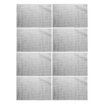 Jogo 8 Lugar Americano Retangular Mesa PVC Antiderrapante Flex Cinza 45x30cm Lyor Jogo 8 Lugar Americano Retangular Mesa PVC Antiderrapante Flex Cinza 45x30cm Lyor