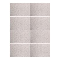 Jogo 8 Lugar Americano Retangular Mesa PVC Carpet Bege 45x30cm Lyor