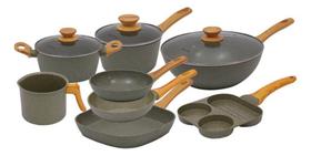 Jogo 8 Panela Cerâmica Indução Verde Style Cook Mimo Style Jogo 8 Panela Cerâmica Indução Verde Style Cook Mimo Style