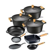 Jogo 8 Pçs 3 Caçarolas 3 Frigideira 1 Chapa 1 Parmegiana - Panela Mineira Jogo 8 Pçs 3 Caçarolas 3 Frigideira 1 Chapa 1 Parmegiana - Panela Mineira