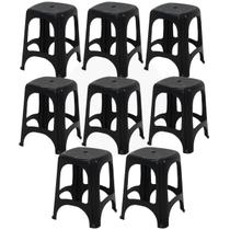 Jogo 8 PeÇas Banquetinhas PlÁstico Resistente Tramontina