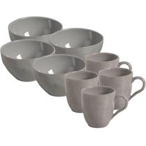 Jogo 8 Peças Canecas 273ml e Bowls 558ml Cerâmica Bruma Porto Brasil Servir Mesa Posta Jogo 8 Peças Canecas 273ml e Bowls 558ml Cerâmica Bruma Porto Brasil Servir Mesa Posta