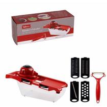 Jogo 8 peças ralador e fatiador de alimentos com descascador Jogo 8 peças ralador e fatiador de alimentos com descascador