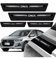 Jogo 8 Peças Soleira Porta Onix 2012 Até 2021 Adesivo Preta Jogo 8 Peças Soleira Porta Onix 2012 Até 2021 Adesivo Preta