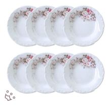 Jogo 8 Pratos Fundos Sopa Eterna Porcelana Schmidt Envio Jogo 8 Pratos Fundos Sopa Eterna Porcelana Schmidt Envio