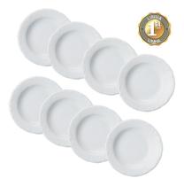 Jogo 8 Pratos Fundos Sopa Porcelana Schmidt Pomerode