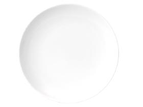 Jogo 8 Pratos Raso Coup 27cm Porcelana Branca Germer