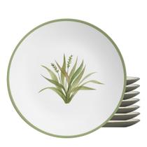 Jogo 8 Pratos Sobremesa Coup Nature By Aurora Cerâmica 21cm Alleanza