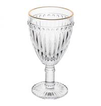 Jogo 8 Taça de Agua Filete Dourado Empire 325 ml - Lyor Jogo 8 Taça de Agua Filete Dourado Empire 325 ml - Lyor