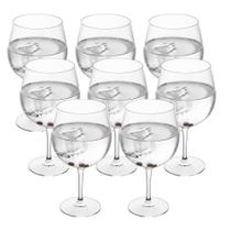 Jogo 8 Taça de Gin Degustação Vidro Transparente G4U Class Home 630ml