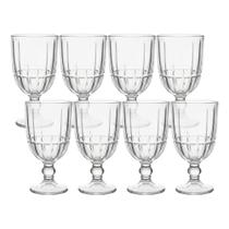 Jogo 8 Taça de Vidro Facetado Lapidado Cristalle Premium Transparente para Água 360ml Haüskraft Jogo 8 Taça de Vidro Facetado Lapidado Cristalle Premium Transparente para Água 360ml Haüskraft