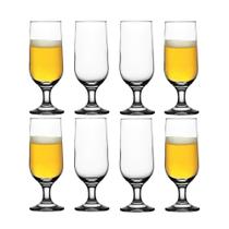 Jogo 8 Taças Cerveja Chopp Vidro Bar Pub Restaurante Bebida Cervejaria Eden Class Home 350ml