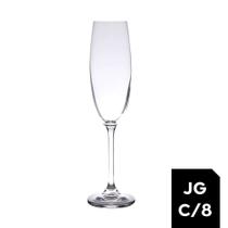 Jogo 8 Taças Cristal para Champagne Gastro/Colibri 220ml