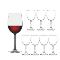 Jogo 8 Taças de Vinho Degustação Vidro Transparente Eden Class Home 340mlml