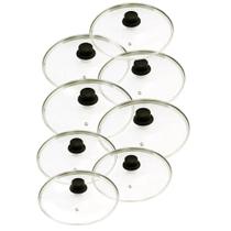 Jogo 8 Tampas de Vidro Avulsas 12 e 14 cm com Pomel