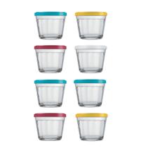 Jogo 8 Tigelas Bowl Americano Tampa 350ml Pequeno Sortido
