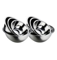 Jogo 8 Tigelas Fundas de Aço Inox
