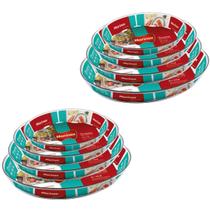 Jogo 8 Travessas Oval Vidro 1,6L 2,4L 3,2L 4L Marinex Nadir