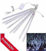 Jogo 8 Tubo Snow Led Bivolt Chuva Meteoro Cascata Pisc Branc Jogo 8 Tubo Snow Led Bivolt Chuva Meteoro Cascata Pisc Branc