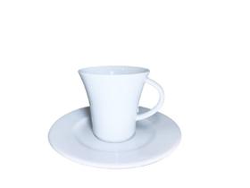 Jogo 8 Xícaras chá com pires Elite 180ml Porcelana Gural Porselen