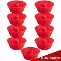Jogo 9 Assadeiras 23,5cm Antiaderente Sortida Silicone
