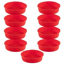 Jogo 9 Assadeiras 24cm Antiaderente Sortida Silicone Torta