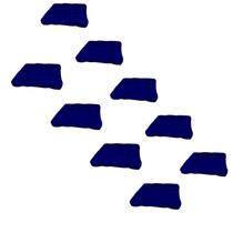 Jogo 9 assentos para cadeira futton 40x40 azul royal Jogo 9 assentos para cadeira futton 40x40 azul royal