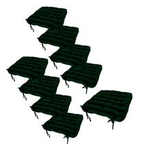 Jogo 9 assentos para cadeira futton 40x40 verde-musgo