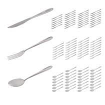Jogo 90 Talheres Garfo Colher Faca Inox Polido Luxo